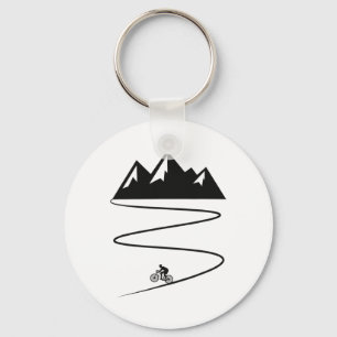 Retro Mountain Biking Retro Biker Graphic Men Wome Keychain