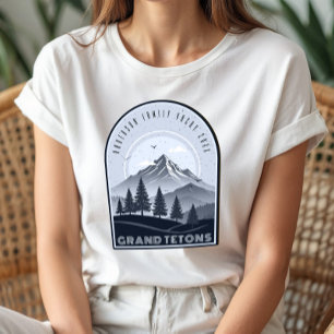 Retro Mountain Family Vacation Blue ID1136 Tri-Blend Shirt