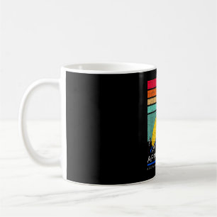 Retro mountain silhouette appalachian trail coffee mug