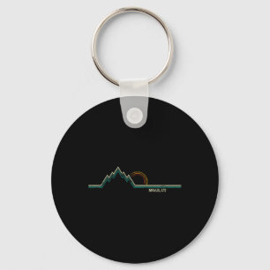 Retro Mountains Moab Keychain