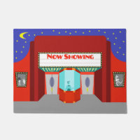 Retro Movie Theatre Door Mat