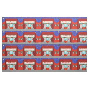 Retro Movie Theatre Fabric