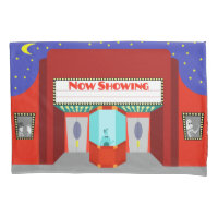 Retro Movie Theatre Pillowcase
