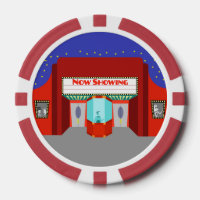 Retro Movie Theatre Poker Chips