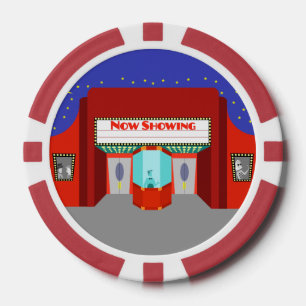 Retro Movie Theatre Poker Chips