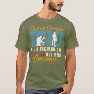 Retro Movies Camera Operator Dad T-Shirt