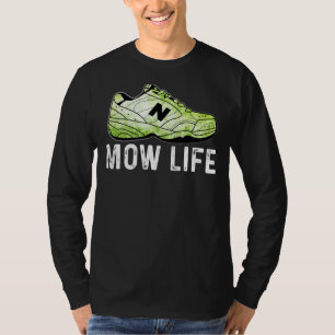 Retro Mow Life Grass Cutting Lawn Mowing Dad Life T-Shirt