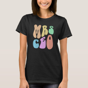 Retro MRS CEO Wife MAMA Small Business Owner Mom G T-Shirt