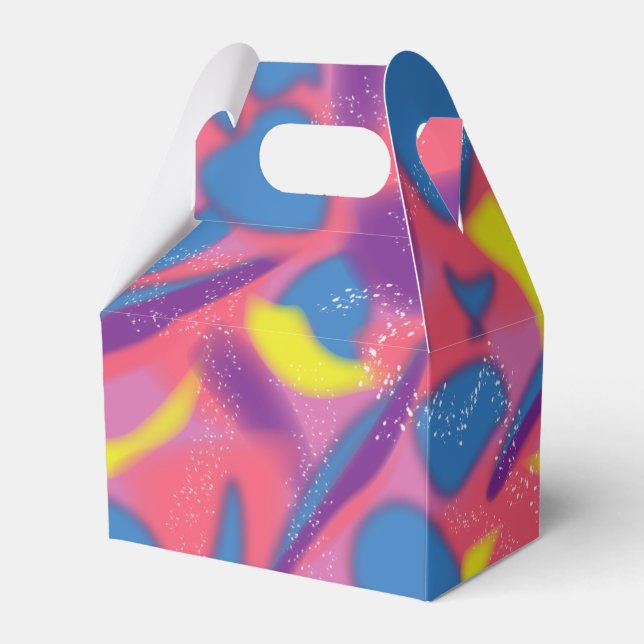 Retro Multicolor 90s Favor Box (Back Side)