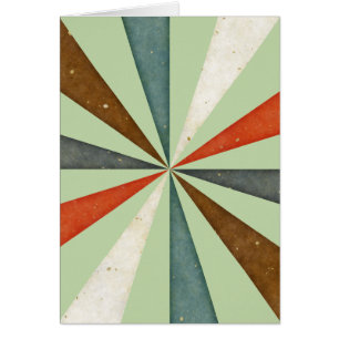 Retro Multicolored Swirl On Mint Green Background