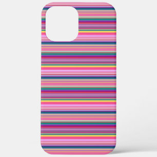 Retro multicolors stripes iPhone 12 pro max case
