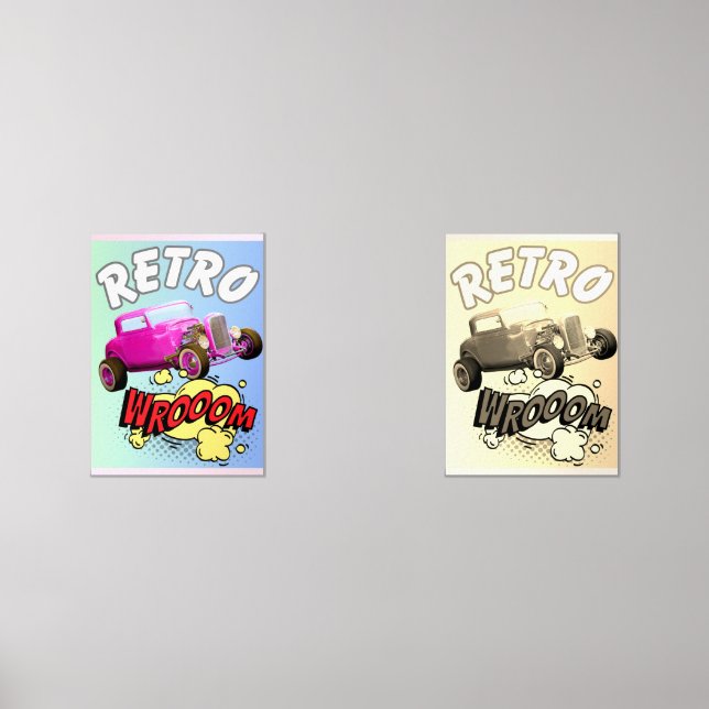 Retro Muscle Car  (Front)