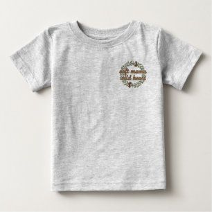 Retro Mushroom Floral Mom SVG Aesthetic Baby T-Shirt