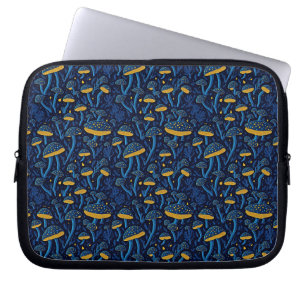Retro Mushroom Vibes Laptop Sleeve
