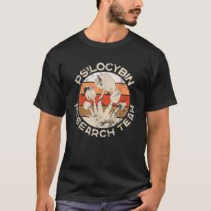 Retro Mushroom Vintage Psilocybin Research Team T-Shirt