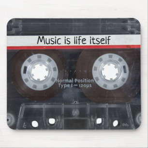 Retro Music Cassette Mouse Pad