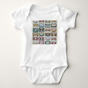 Retro Music Cassette: Nostalgic Icon Baby Bodysuit