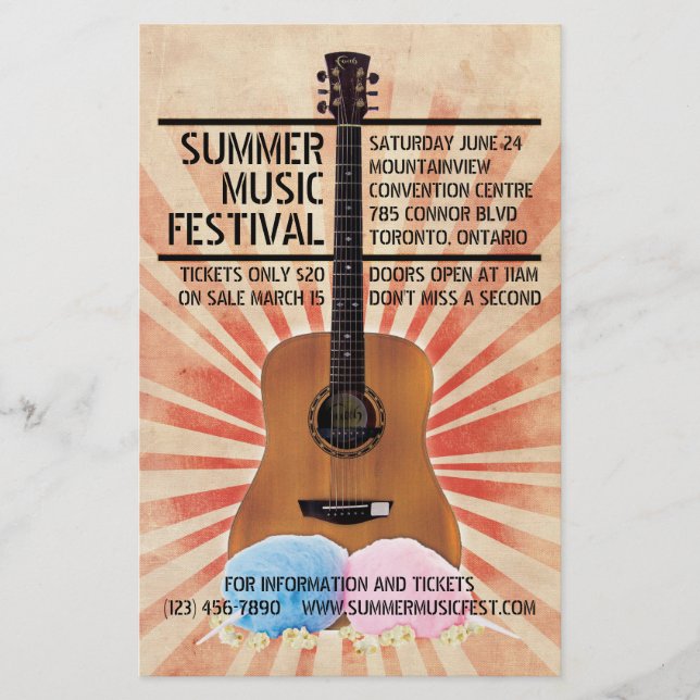 Retro Music Festival Flyer (Front)