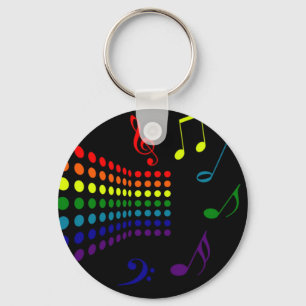 Retro Music II Keychain