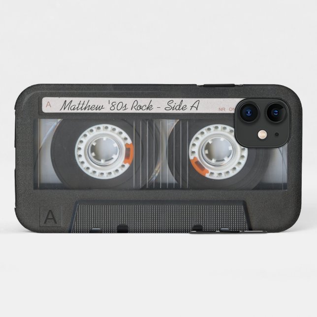 Retro Music Mix Tape Funny Mixtape Look Case-Mate iPhone Case (Back (Horizontal))