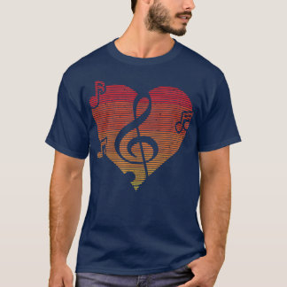 Retro Music Musicians Choir Singer Music Teachers  T-Shirt