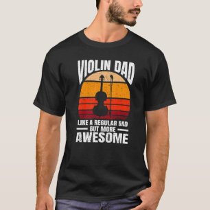 Retro Musician Violin Player Violinist Vintage Vio T-Shirt