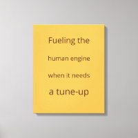 Retro Mustard Heavy Text Perfusionist Print