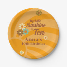 Retro My Little Sunshine daisy 10th birthday