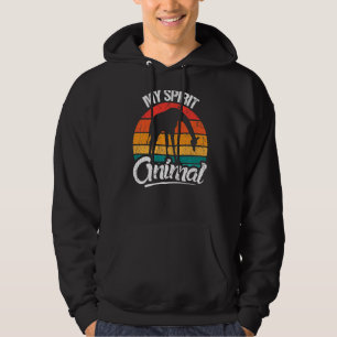 Retro My spirit animal giraffe  and giraffe Hoodie