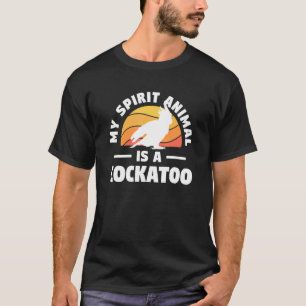 Retro My Spirit Animal Is A Cockatoo Cockatoos Par T-Shirt