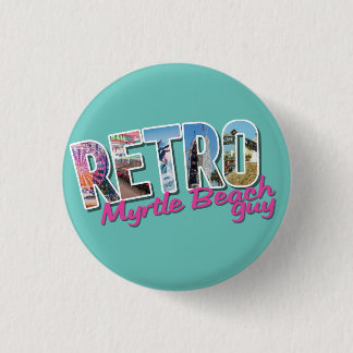 Retro Myrtle Beach Guy 1 Inch Round Button