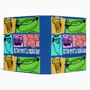 Retro Myrtle Beach Guy Binder