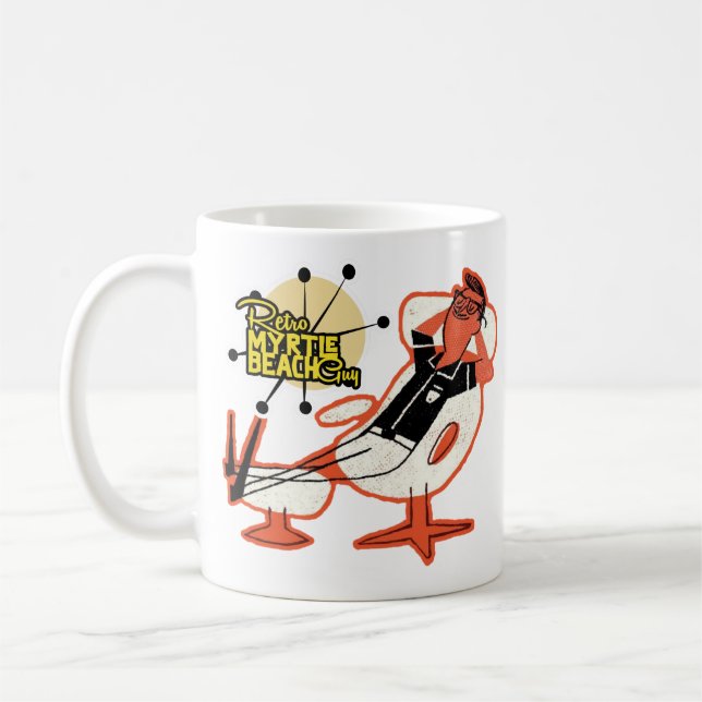 Retro Myrtle Beach Guy Coffee Mug (Left)