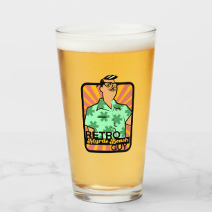 Retro Myrtle Beach Guy Glass