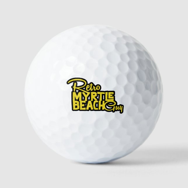 retro myrtle beach guy golf balls (Front)