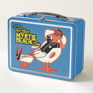 Retro Myrtle Beach Guy Metal Lunch Box