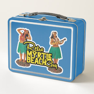 Retro Myrtle Beach Guy Metal Lunch Box