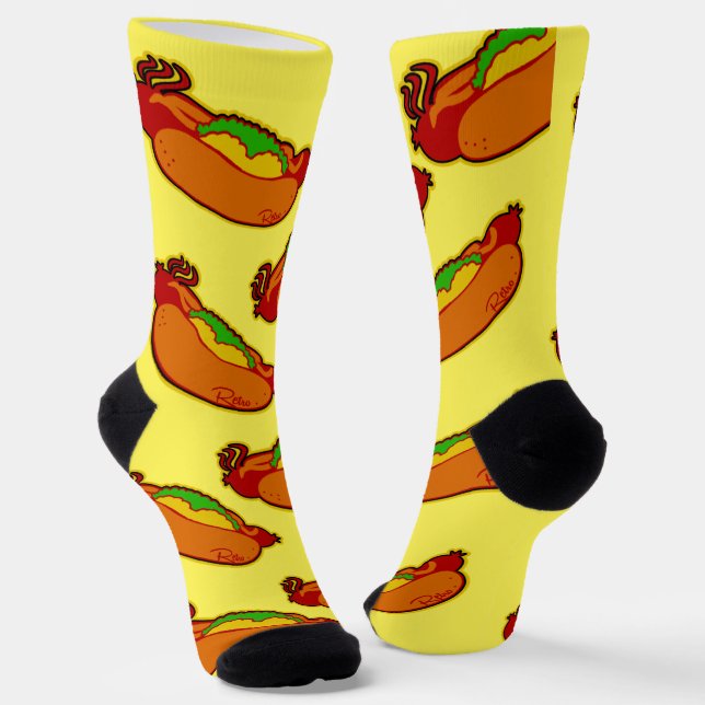 Retro Myrtle Beach Guy Socks (Angled)