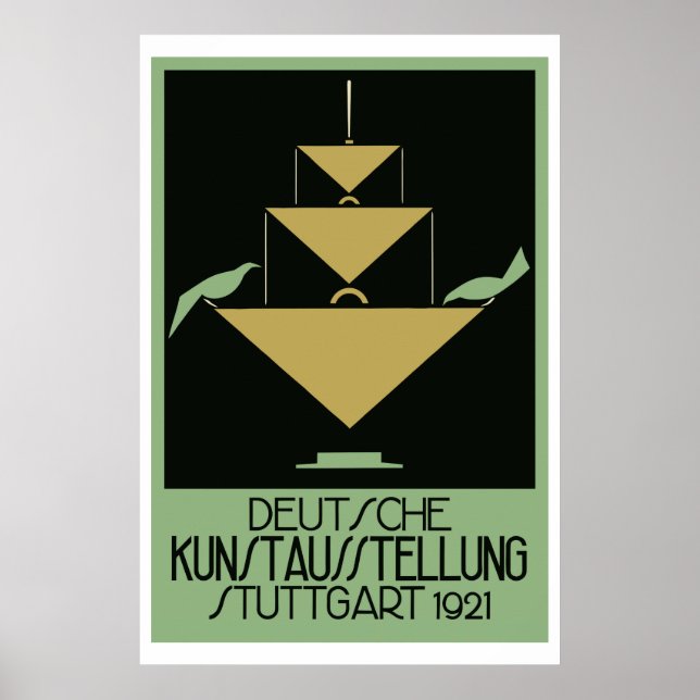 Retro naïve art deco poster (Front)