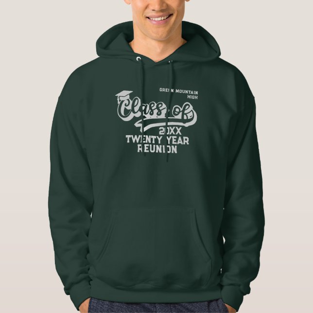 Retro Name Date Class Batch Reunion  Hoodie (Front)