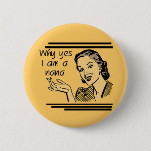 Retro Nana T-shirts and Gifts 2 Inch Round Button