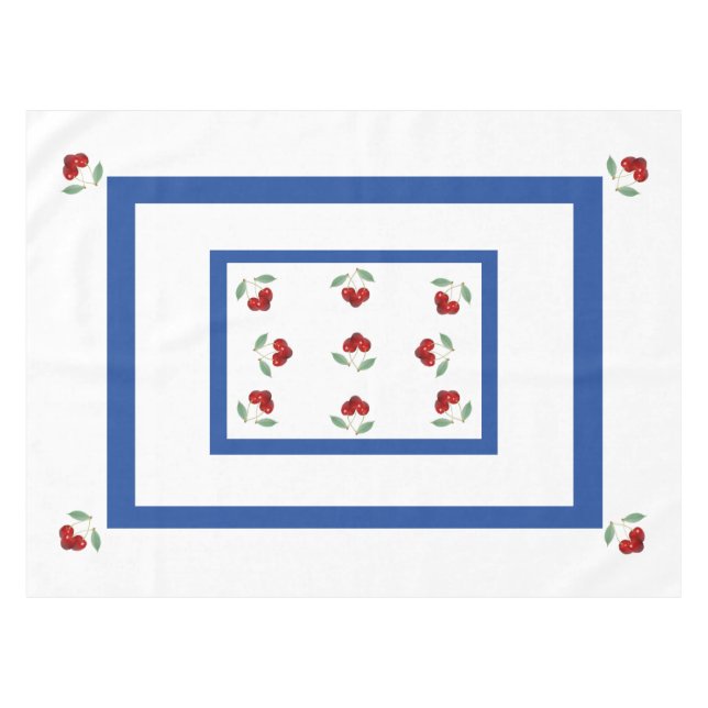 Rétro nappe de cerises (Devant (Horizontal))