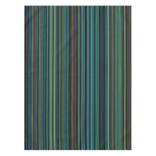 Rétro nappe de rayure de vert de brun bleu d'aqua