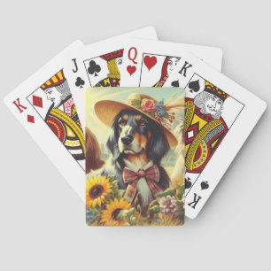 Retro Nature Dogs Playing Cards
