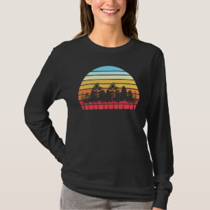 Retro Nature Wildlife Trees Outdoors Wild Forest T-Shirt