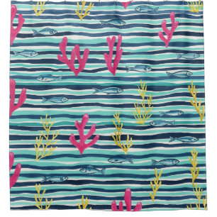 Retro Nautical Watercolor Pattern (1)