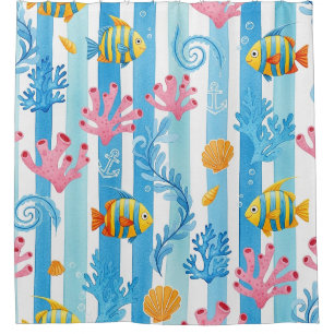 Retro Nautical Watercolor Pattern (11)