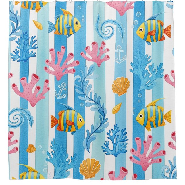 Retro Nautical Watercolor Pattern (11) (Front)