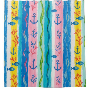 Retro Nautical Watercolor Pattern (4)