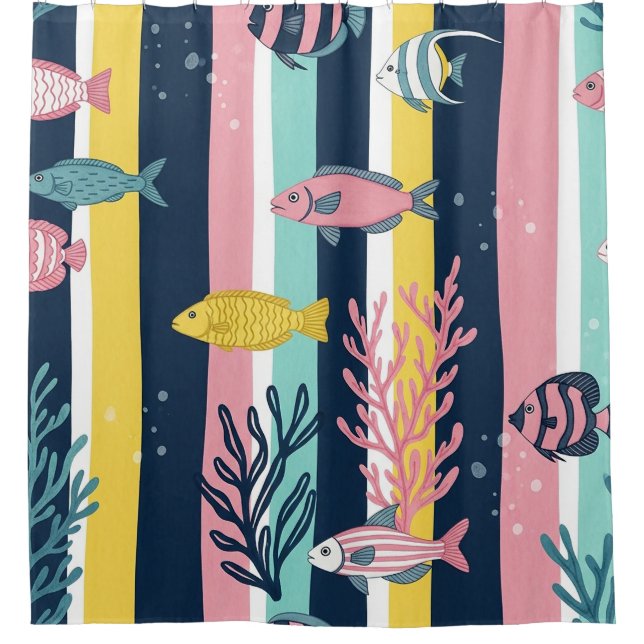 Retro Nautical Watercolor Pattern (7) (Front)
